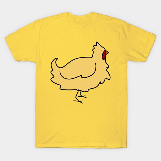 Yellow Chicken T-Shirt by saradaboru